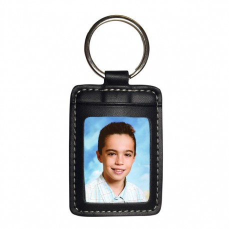 PCNFB - PORTE CLES SIMILI CUIR NOIR
