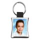 PCMSCN - PORTE CLES METAL ET CUIR NOIR