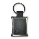 PCMSCN - PORTE CLES METAL ET CUIR NOIR
