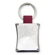 PCMSCN - PORTE CLES METAL ET CUIR NOIR