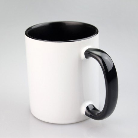 MUG BICOLORE NOIR ET BLANC