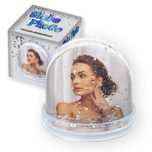 PG110 - GLOBE PAILLETTE ARGENT