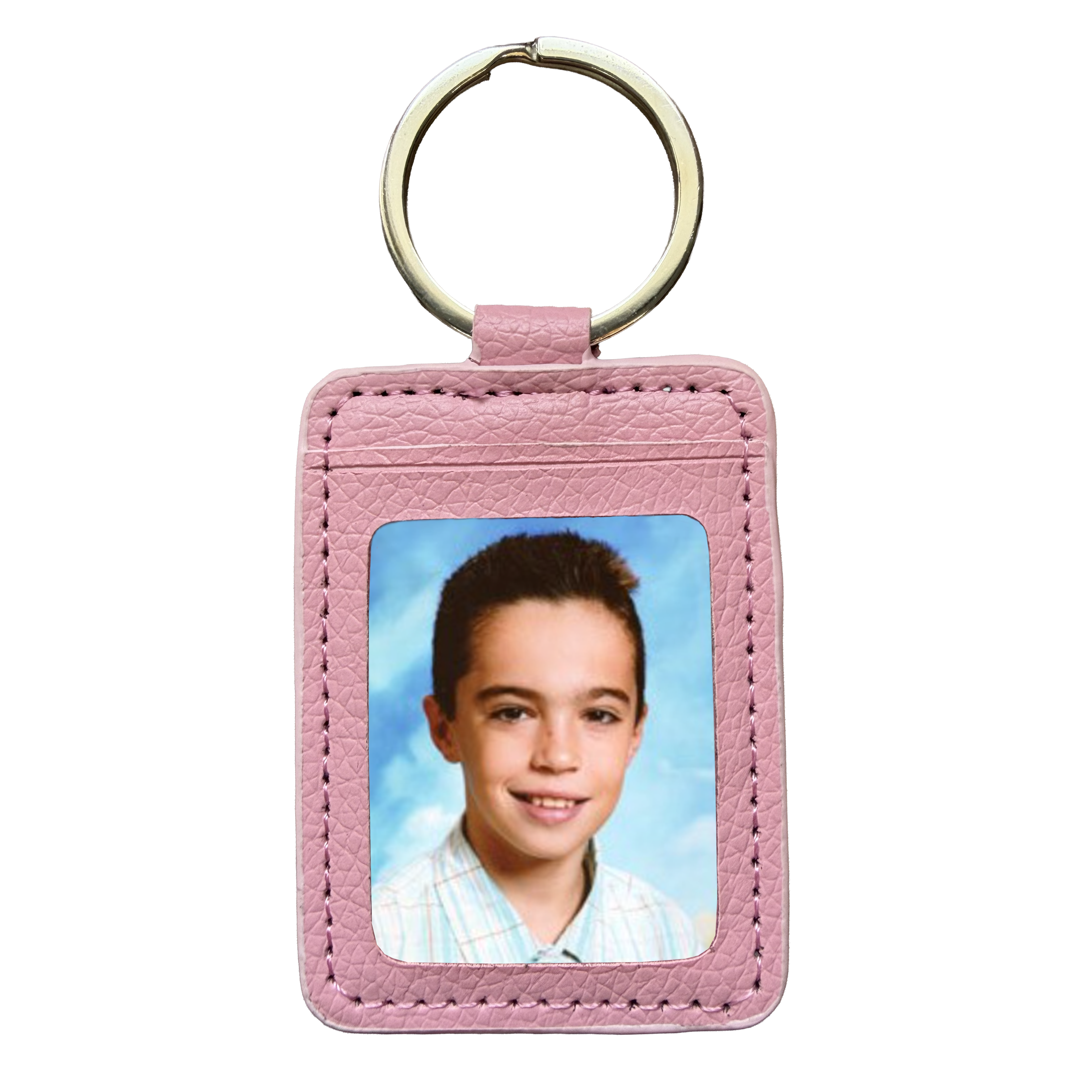 PCRFR - PORTE CLES SIMILI CUIR ROSE
