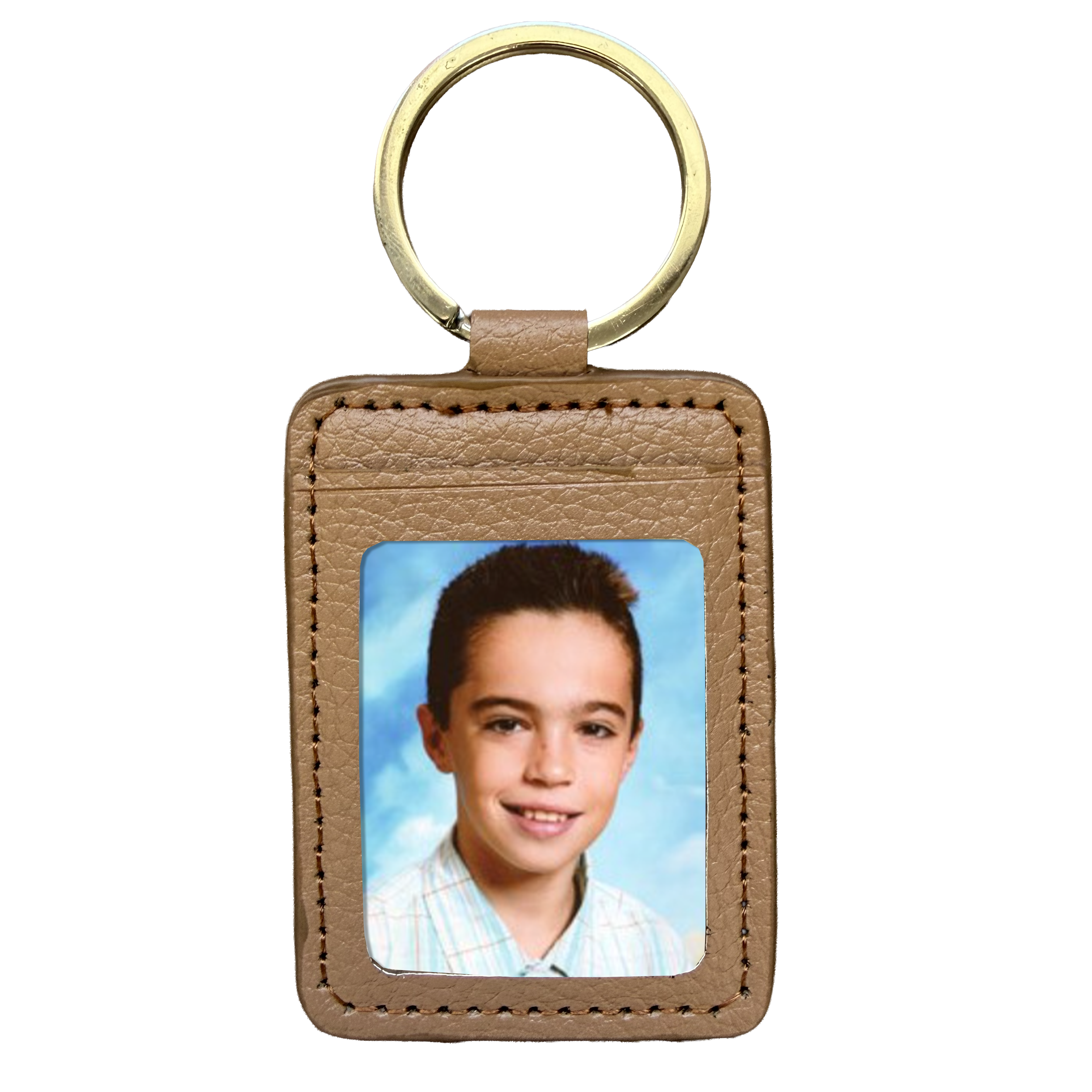 PCMFM - PORTE CLES SIMILI MARRON 