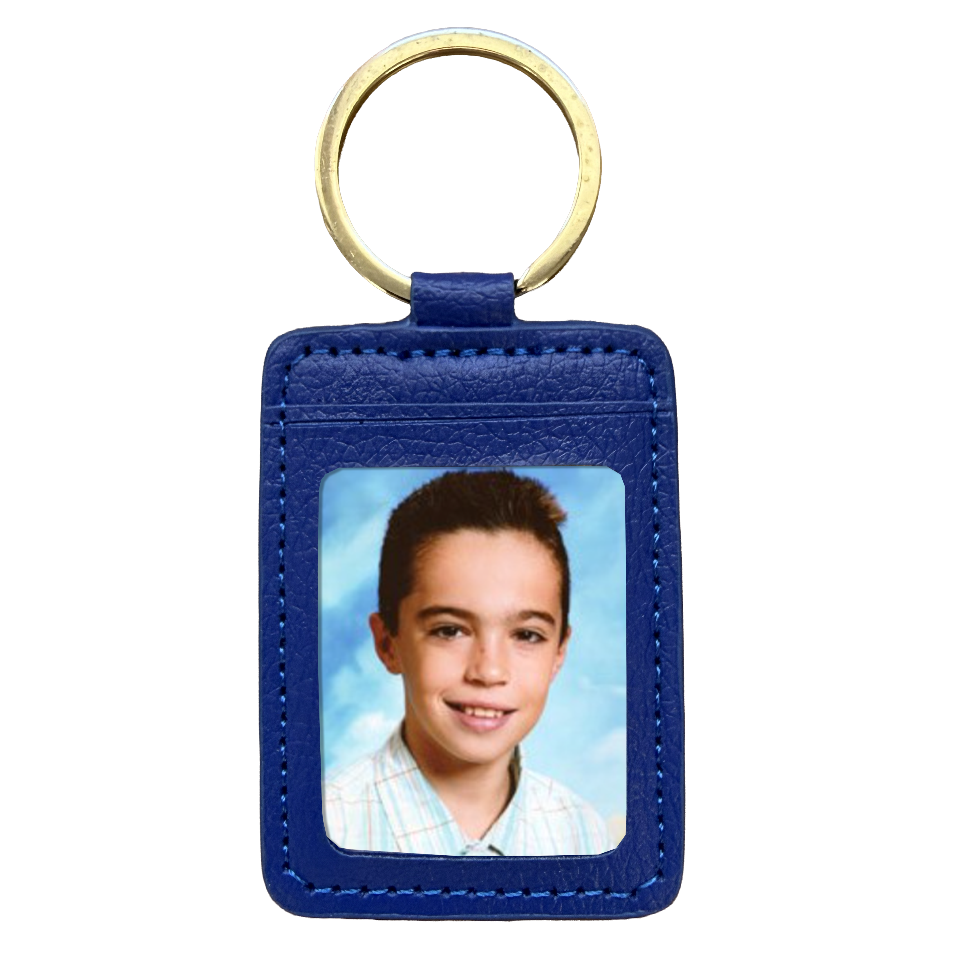 PCBEFB - PORTE CLES SIMILI BLEU ELECTRIC