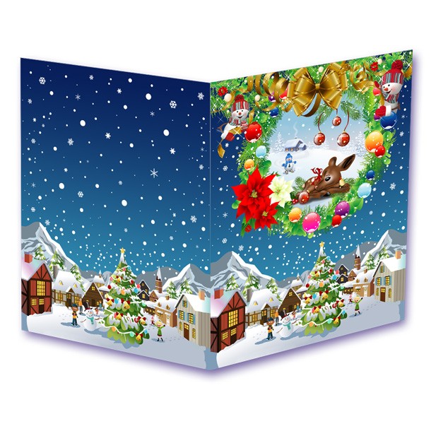 CHEM054 - CHEMISE NOEL VILLAGE